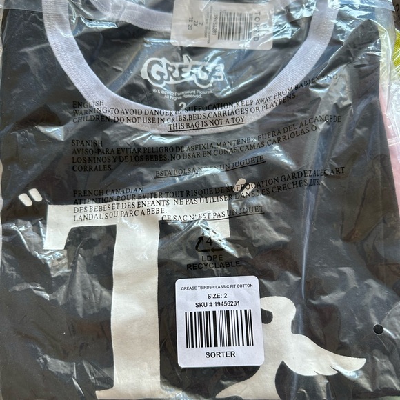 NWT Torrid Grease T-Birds Classic Fit Cotton Ringer Tee - Picture 9 of 11